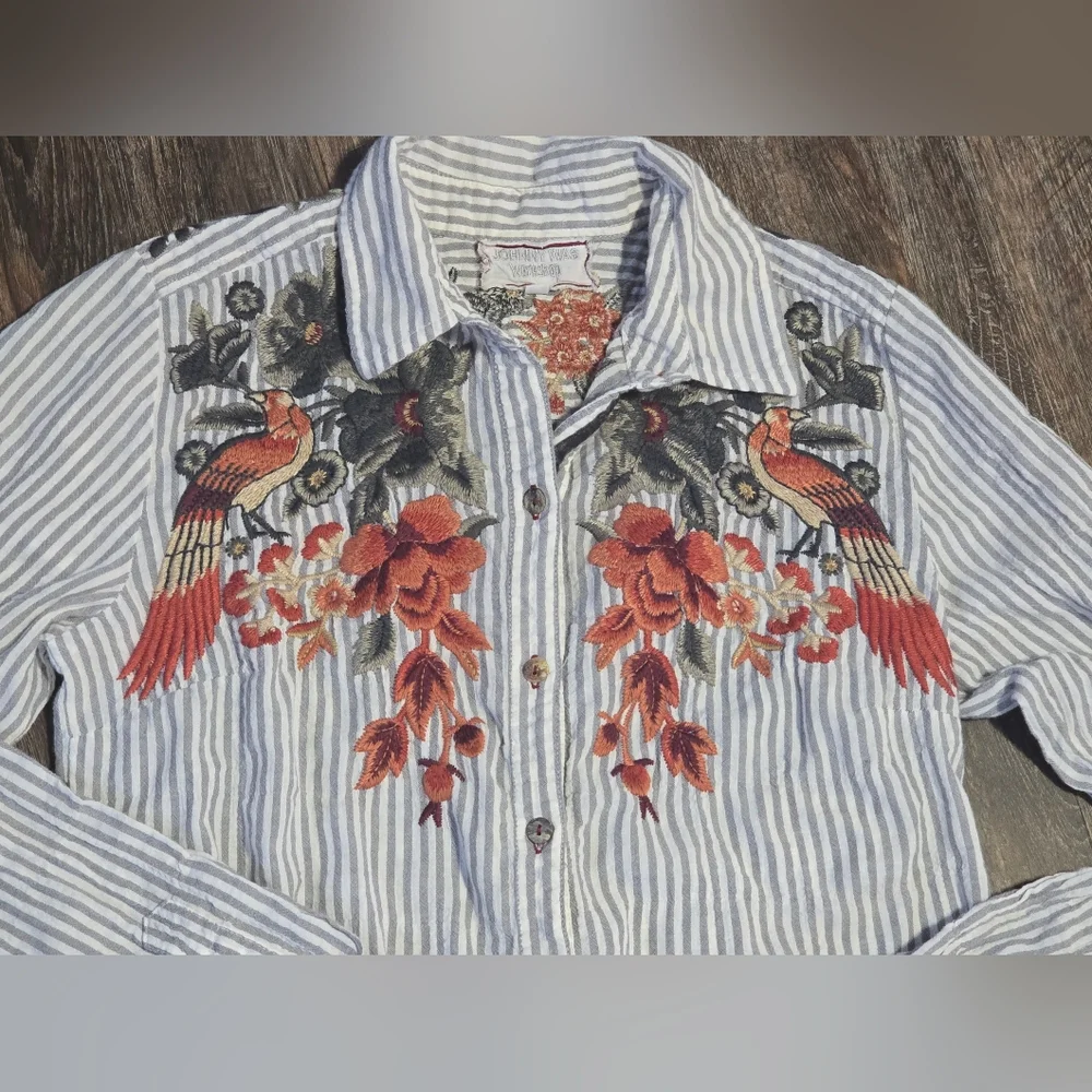 Johnny Was Workshop Button Down Shirt Lot of 2 Size Small - Picture 8 of 15